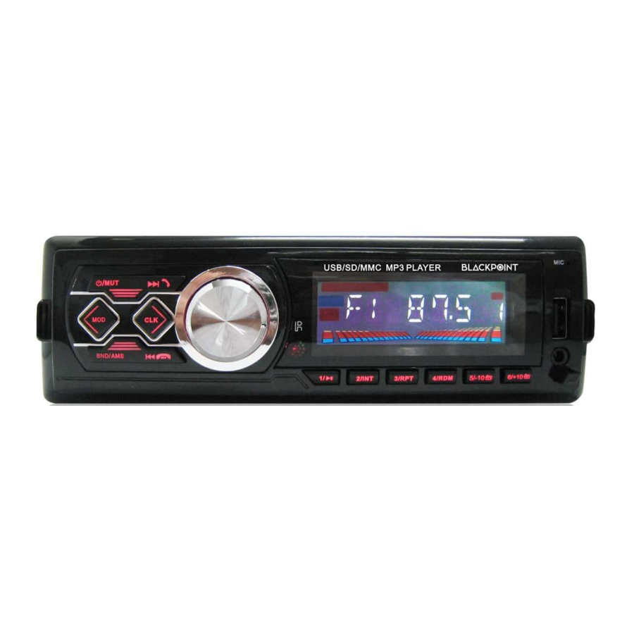 BLACKPOINT X32 - Car Audio Manual