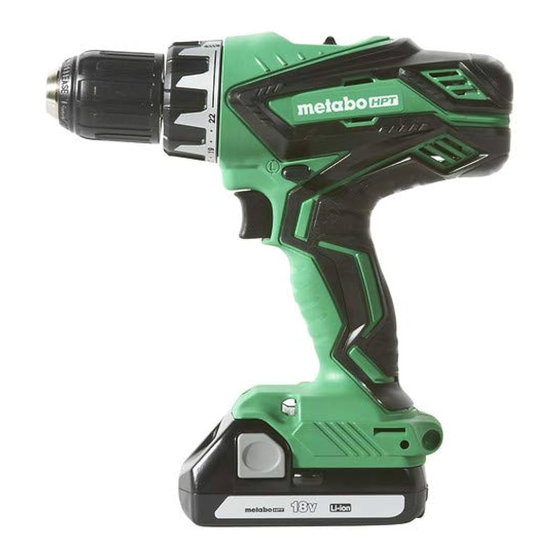 Metabo HPT DS 18DGL Safety Instructions And Instruction Manual