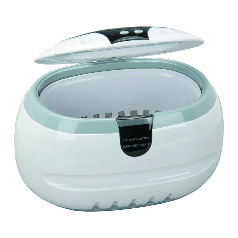 Chicago Electric 3305 Jewelry Cleaner Manuals