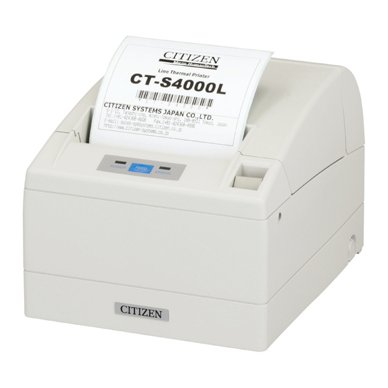 Citizen CT-S4000L User Manual
