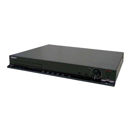 Sony HBD-DZ640M Service Manual