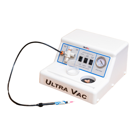 MedRx Ultra Vac Operating Instructions Manual