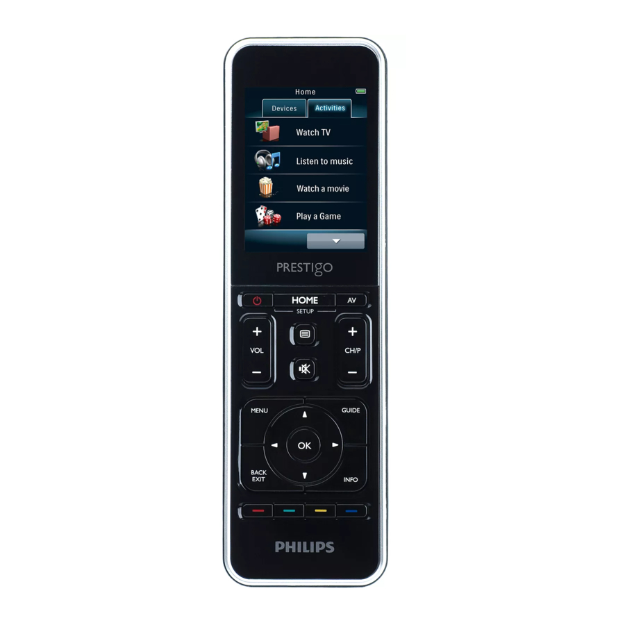 Philips Prestigo SRT9320 Quick Start Manual