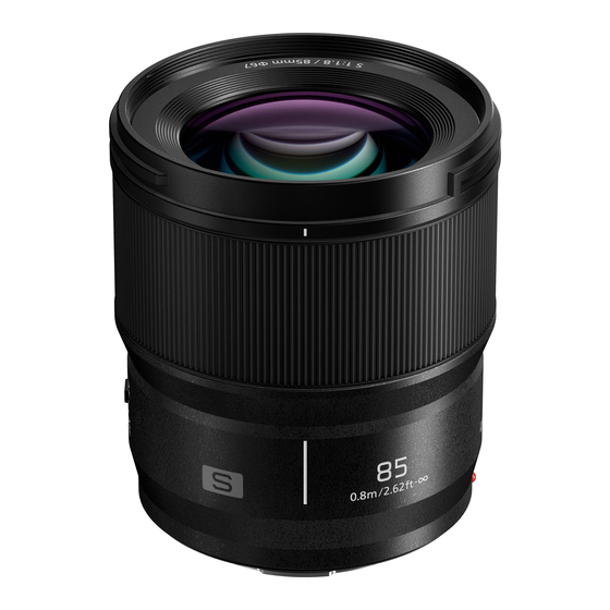 Panasonic Lumix S S-S85 Operating Instructions Manual