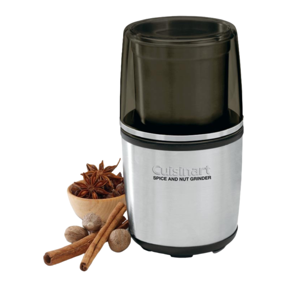 Cuisinart Mini-Prep Plus Instruction/Recipe Booklet