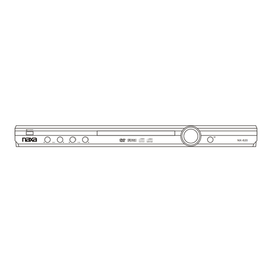 Naxa NX-820 Instruction Manual