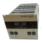 Balzers TPG 300 Operating Manual