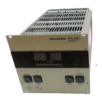 Balzers BG 546 900-T Operating Manual