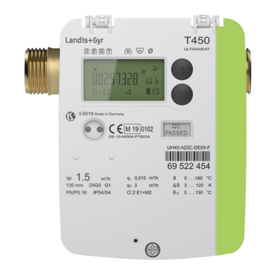 Landis+Gyr ULTRAHEAT T450 Technical Description