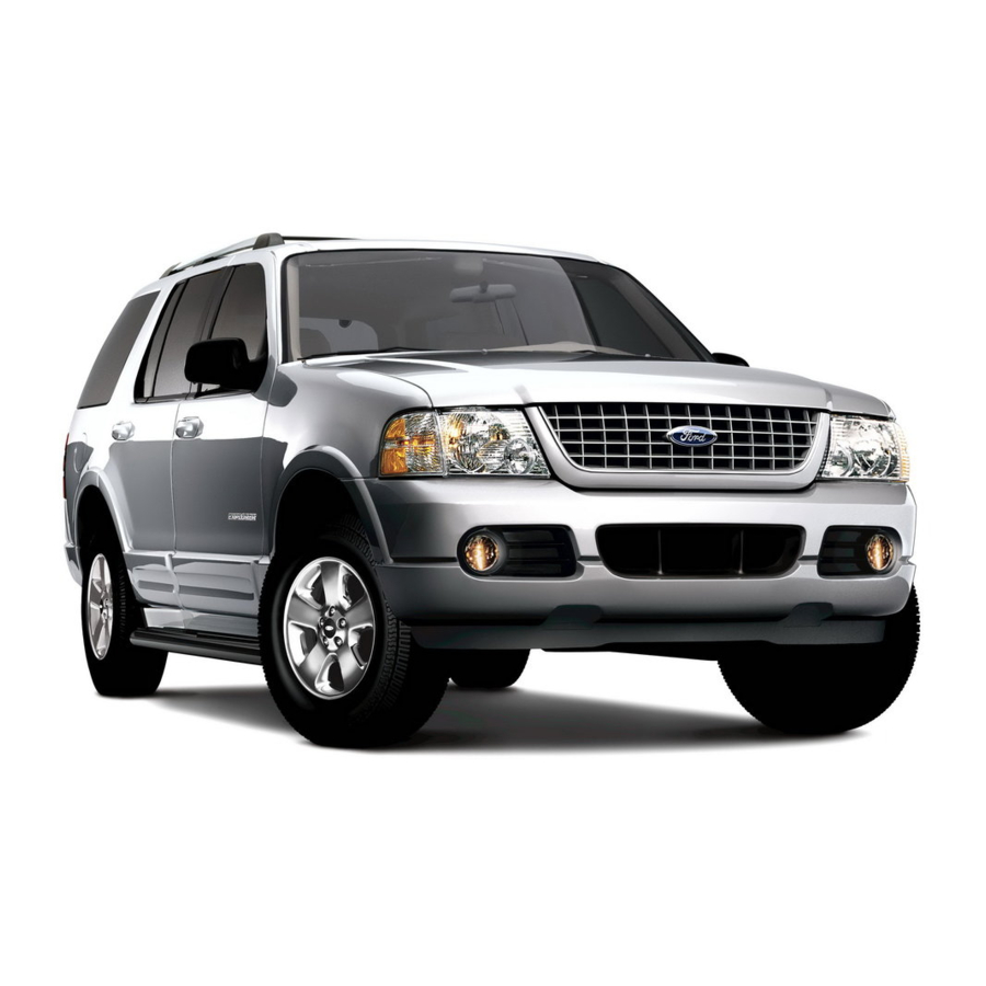 Ford EXPLORER 2005 Quick Reference Manual