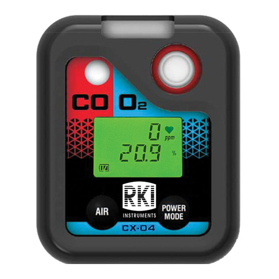 RKI Instruments CX-04 Operator's Manual
