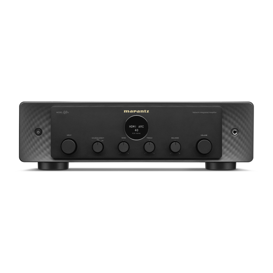 Marantz 40n Quick Start Manual