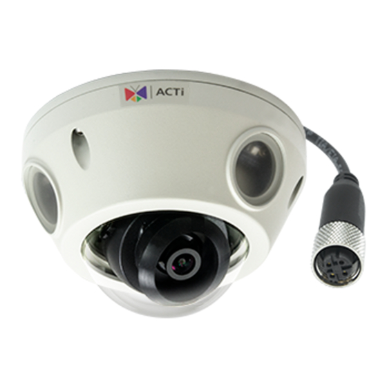 ACTi E933M Quick Installation Manual
