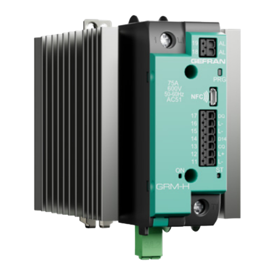 gefran GRM-H 15 Configuration And Programming Manual