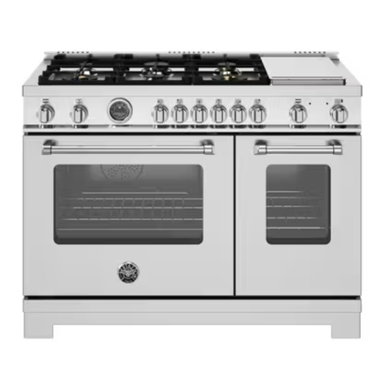 Bertazzoni Heritage Series Installation, User And Maintenance Manual
