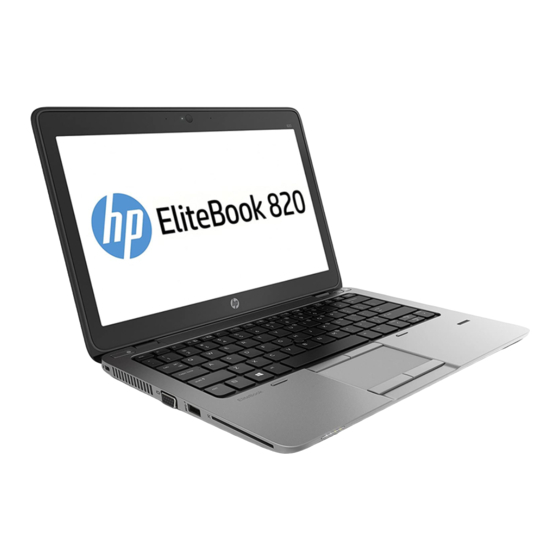 HP Elitebook 820 G1 Getting Started
