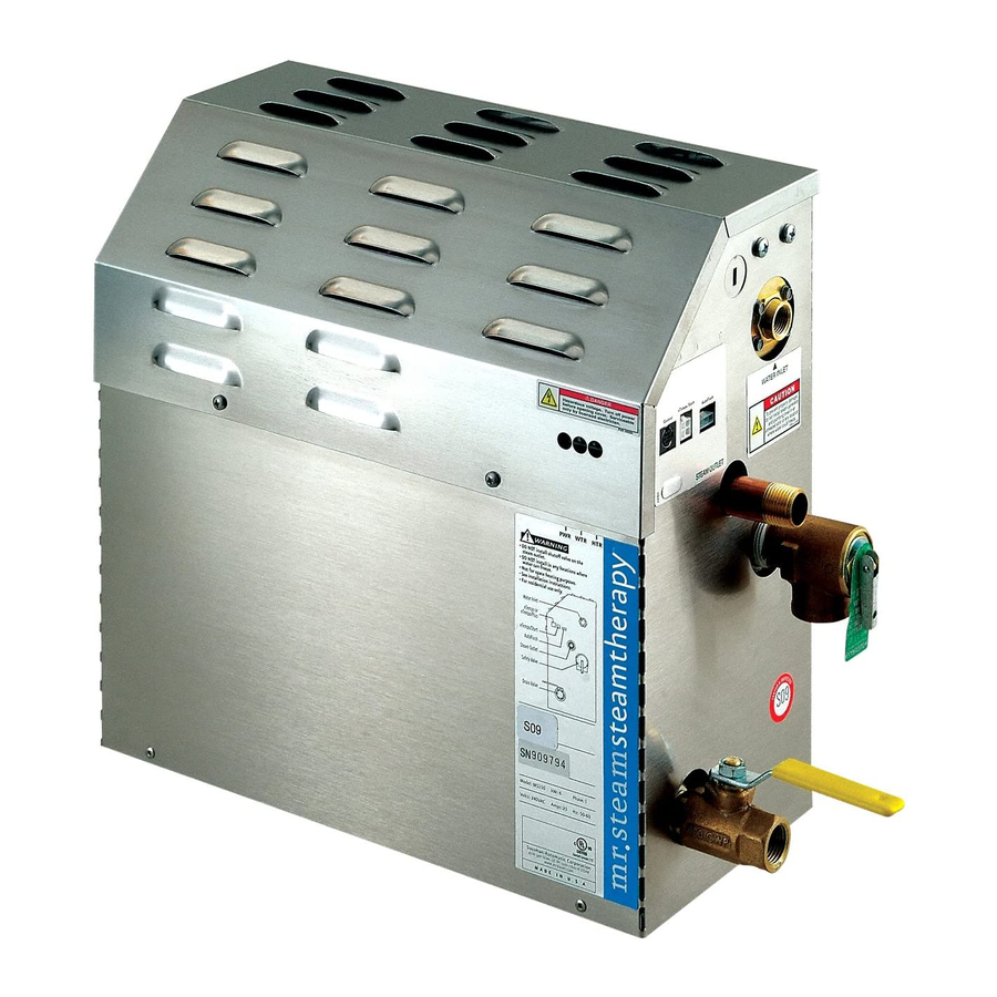 mr. steam MS90E Installation, Operation And Maintenance Manual