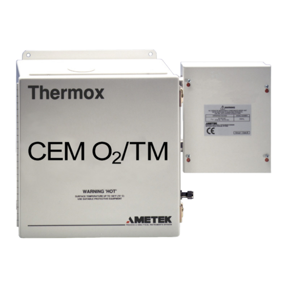 Ametek Thermox CEM O2/TM Manuals
