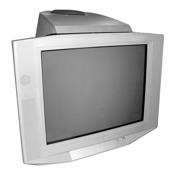 Sony TRINITRON KV-SP29M53K CRT Television Manuals