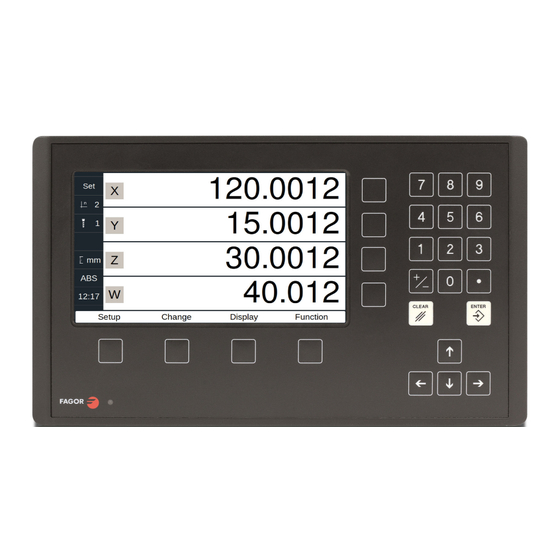 Fagor DRO 400i P Installation & Operation Manual