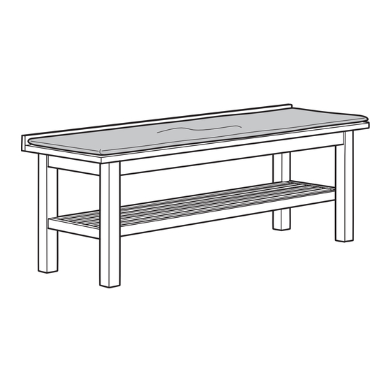 IKEA BJÖRNA BENCH 53 1/2" Instructions Manual