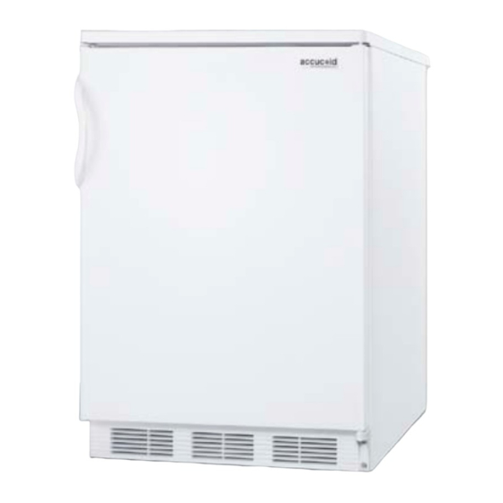 Summit Commercial Accucold FF6BI Series Instruction Manual