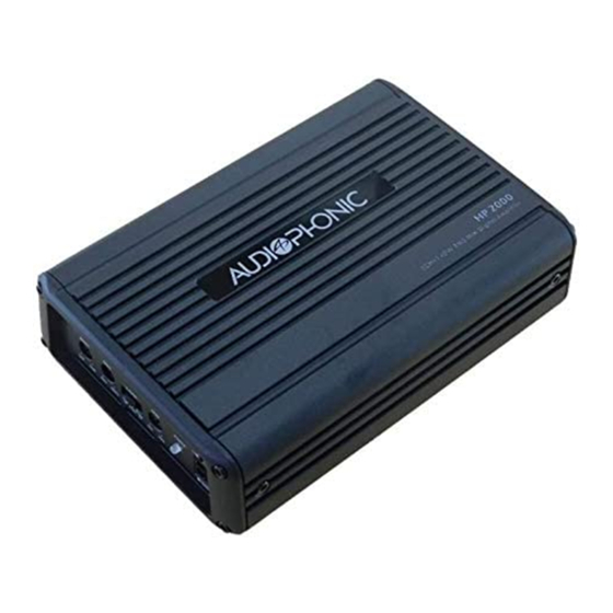 Audiophonic HP 2000 Installation Manual