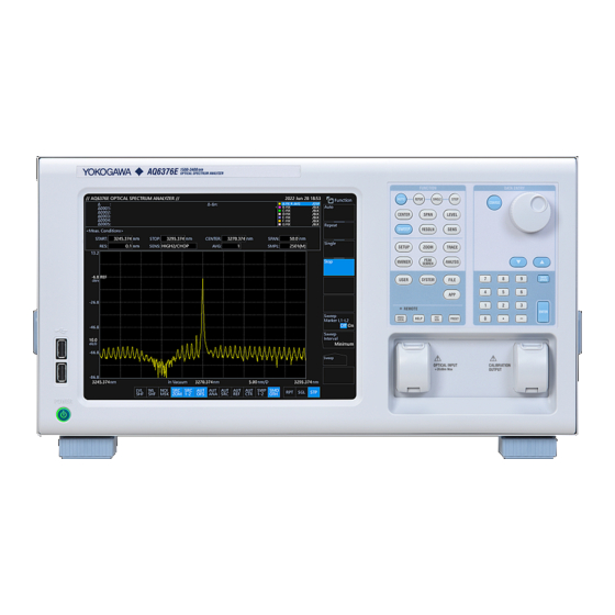 YOKOGAWA AQ6376E Getting Started Manual