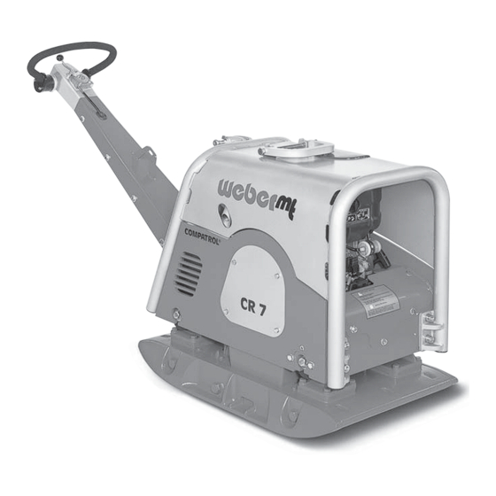 Weber mt CR 7 CCD Operating And Maintenance Instructions Manual