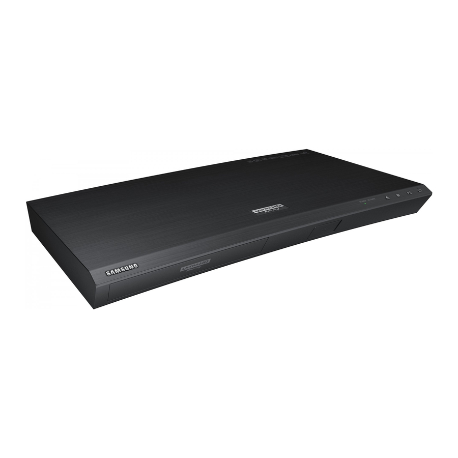 Samsung UBD-K8500 - Blu-ray Player Manual