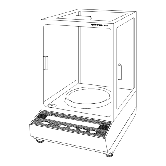 ScienTECH Electronic Balance Setup And Operating Procedures