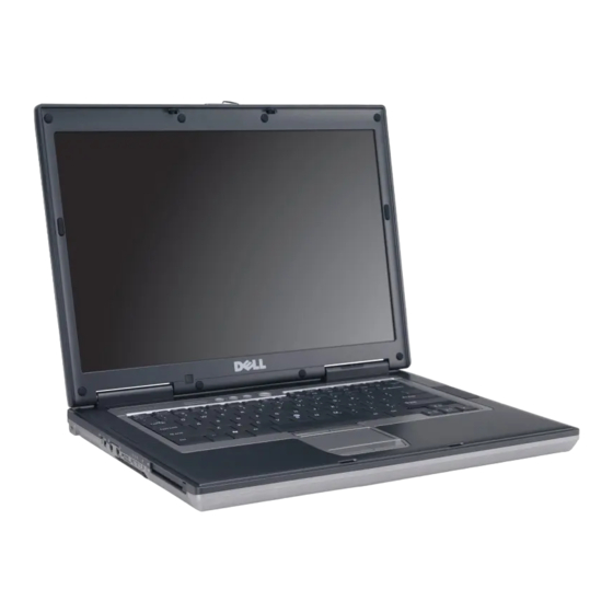 Dell Latitude D830 Quick Reference Manual