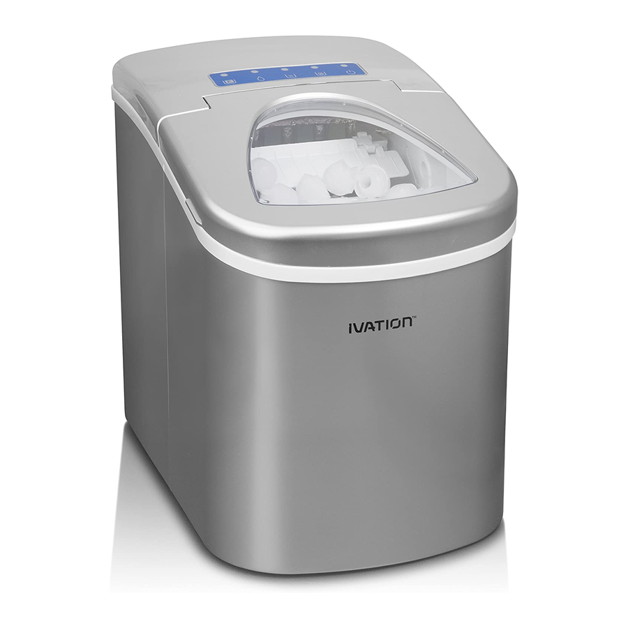 Ivation Portable Icemaker Silver User Manual
