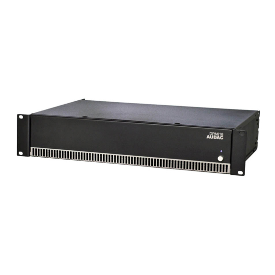 AUDAC DPA616 User Manual