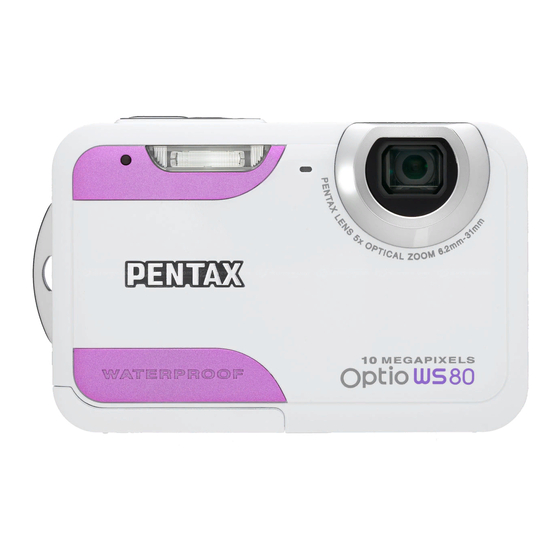 Pentax Optio WS80 Operating Manual