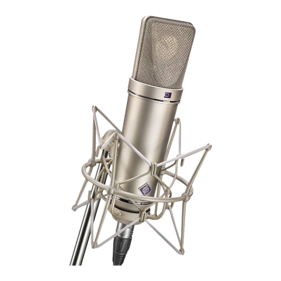 Neumann.Berlin U87AI Operating Manual