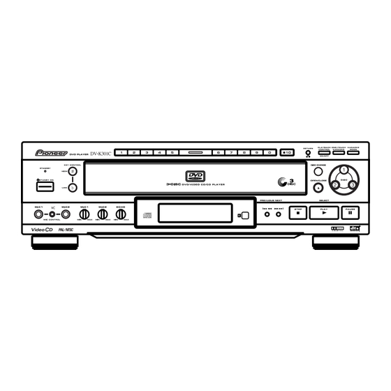 Pioneer DV-K301C Manuals