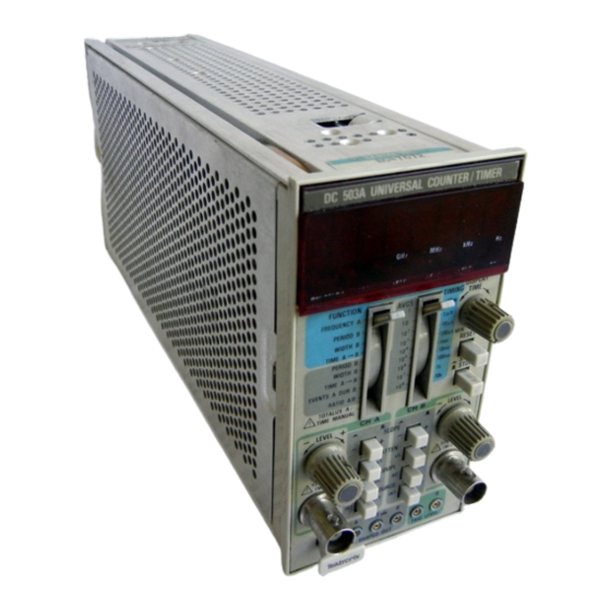Tektronix DC503a Instruction Manual