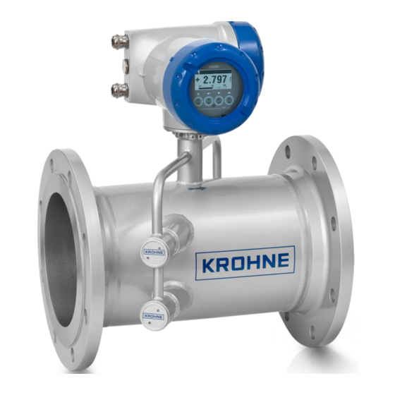 KROHNE OPTISONIC 7300 Quick Start Manual