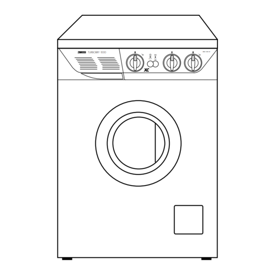 Zanussi WDA 1055 W Instruction Booklet