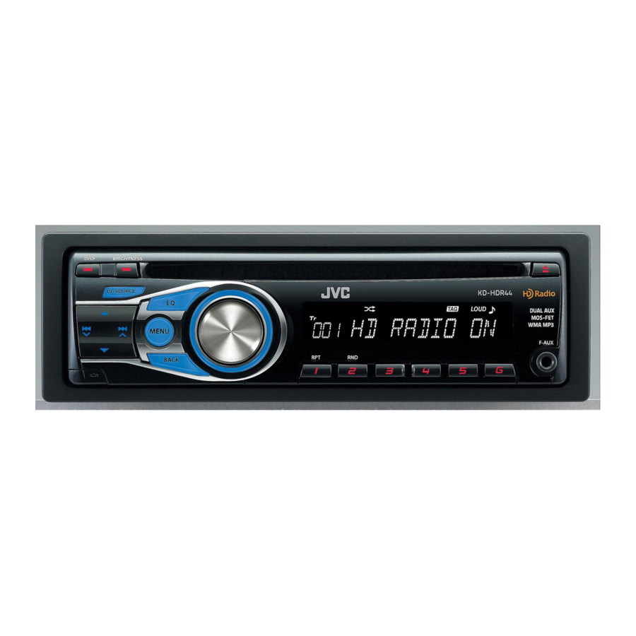 JVC KD-HDR44 Compatibility Manual
