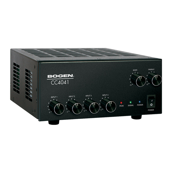 Bogen CC4041 Installation And Use Manual