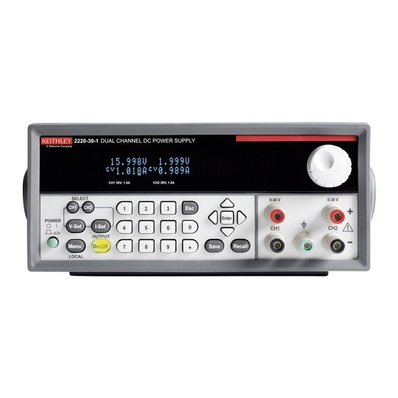 Keithley Series 2200 User Manual