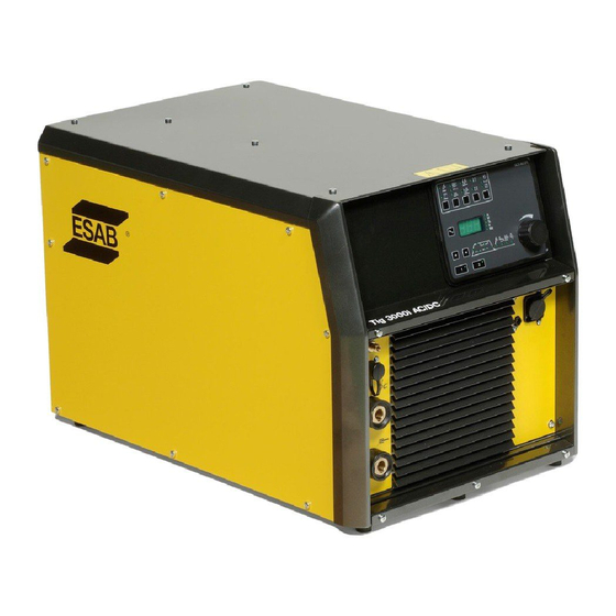 ESAB Origo Tig 3000i AC/DC Instructions Manual
