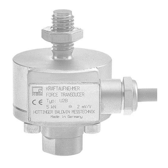 HBM U2B Mounting Instructions