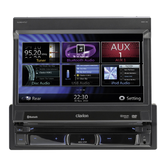 Clarion NX501E Owner's Manual & Installation Manual