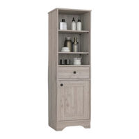 TUHOME Furniture ST. CLOUD LINEN CABINET Assembly Instructions Manual