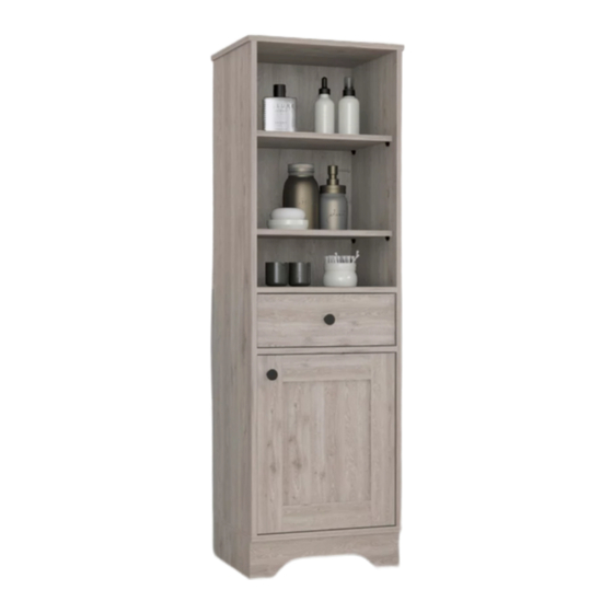 TUHOME Furniture ST. CLOUD LINEN CABINET Assembly Instructions Manual