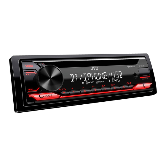 JVC KENWOOD KD-T812BT Instruction Manual