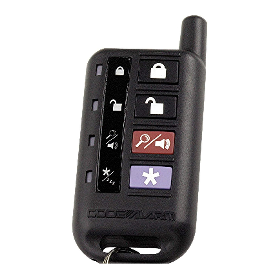Code Alarm CATX2LED Programming Manual